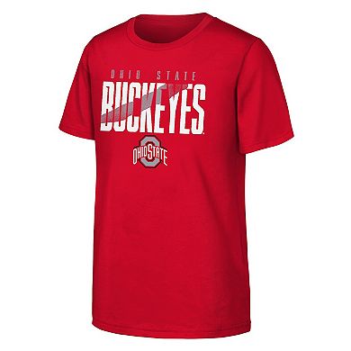 Youth Ohio State Buckeyes Cut Through Short Sleeve Tee