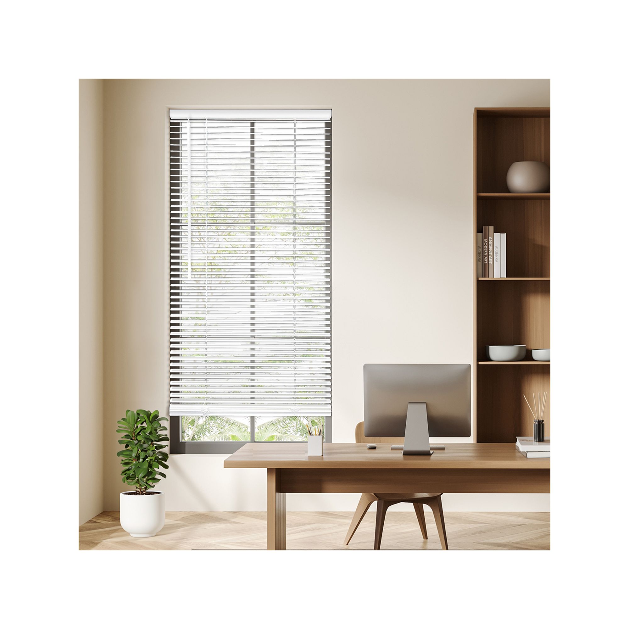 Sonoma Goods For Life® Room Darkening 48-in Mini Blinds, White