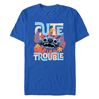 Disney's Lilo & Stitch Cute Trouble Men's Graphic Tee
