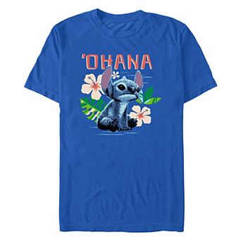 Disney's Lilo & Stitch 'Ohana Tropical Flowers Men's Graphic Tee