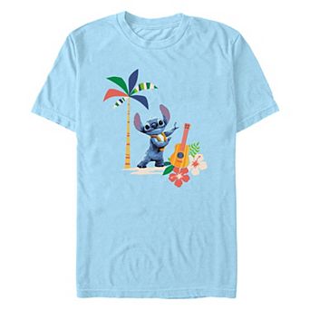 Disney's Lilo & Stitch Tropical Hula Dance Scene Men's Graphic Tee