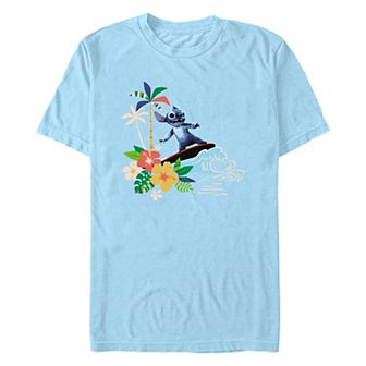 Disney's Lilo & Stitch Wave Surfing Men's Graphic Tee