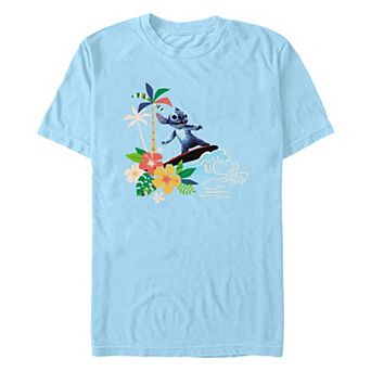 Disney's Lilo & Stitch Wave Surfing Men's Graphic Tee