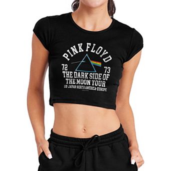 Juniors' Pink Floyd 72 Baby Rib Crop Top