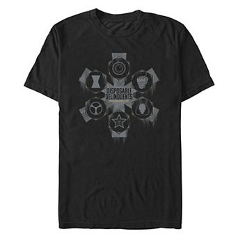 Men's Marvel Thunderbolts Disposable Delinquents Icons Graphic Tee