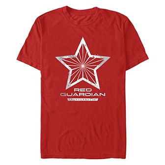 Men's Marvel Thunderbolts Red Guardian Symbol Graphic Tee