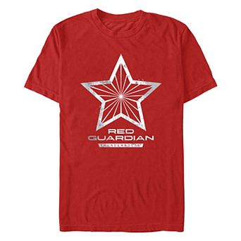 Men's Marvel Thunderbolts Red Guardian Symbol Graphic Tee