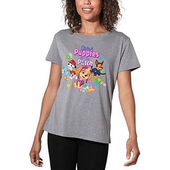 Juniors' Paw Patrol Cutest Pups Graphic Loose Tee