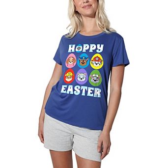 Juniors' Paw Patrol Hoppy Easter Graphic Loose Tee