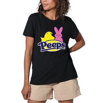 Juniors' Peeps Easter Chicks and Bunnies Graphic Tee