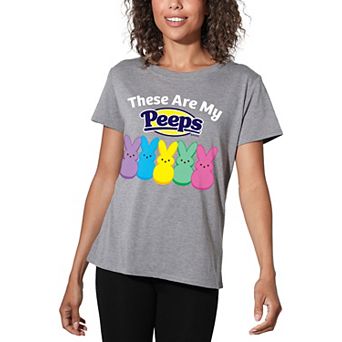 Juniors' These Are My Peeps Graphic Loose Tee