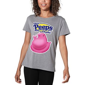 Juniors' Give Peeps a Chance Graphic Loose Tee