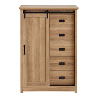 47.64 in H Accent Cabinet with 5 Drawers and 4 Shelves