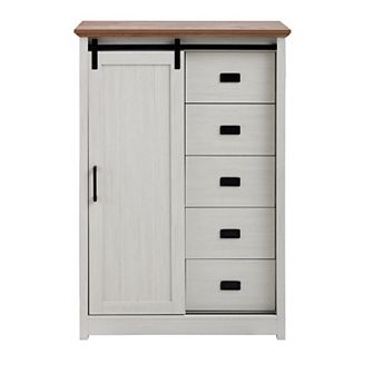 47.64 in H Accent Cabinet with 5 Drawers and 4 Shelves