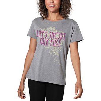 Juniors' Gilmore Girls Life Is Short Graphic Loose Tee