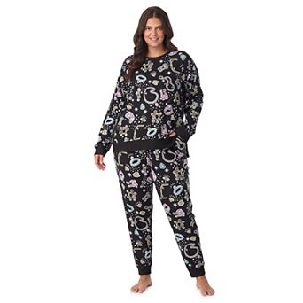 Plus Size Cuddl Duds® Sweater Knit Long Sleeve Pajama Top & Pajama Pants Set