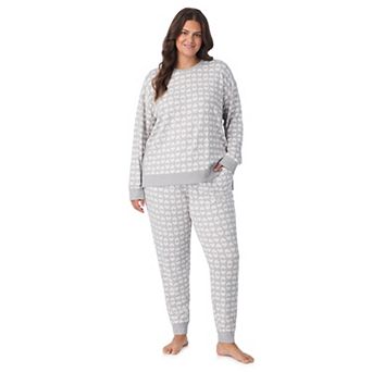 Plus Size Cuddl Duds® Sweater Knit Long Sleeve Pajama Top & Pajama Pants Set