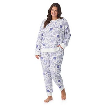 Plus Size Cuddl Duds® Sweater Knit Long Sleeve Pajama Top & Pajama Pants Set