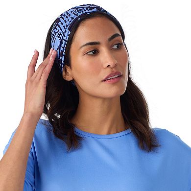 Women's Cuddl Duds® Short Sleeve Pajama Top & Pajama Boxer Set with Matching Headband