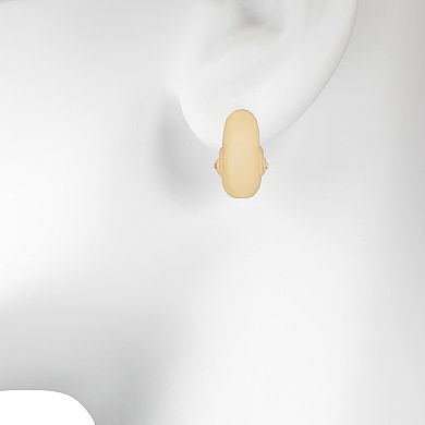 LC Lauren Conrad Gold Tone Nickel Free Nautilus Drop Earrings