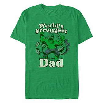Men's Marvel The Incredible Hulk World's Strongest Dad Graphic Tee