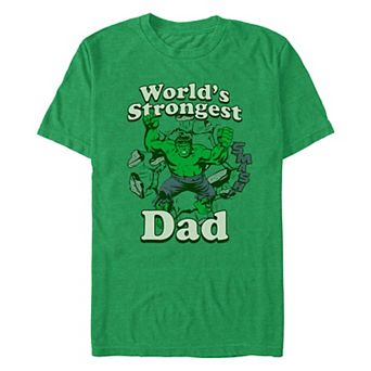 Men's Marvel The Incredible Hulk World's Strongest Dad Graphic Tee