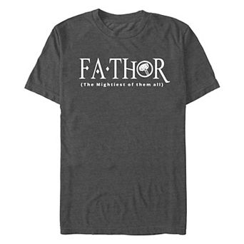 Men's Marvel Thor The Mightiest FaThor Graphic Tee