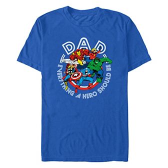 Men's Marvel Avengers Dad Everything A Hero Should Be Graphic Graphic Tee