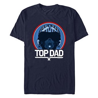 Men's Top Gun Goose Helmet Top Dad Graphic Tee