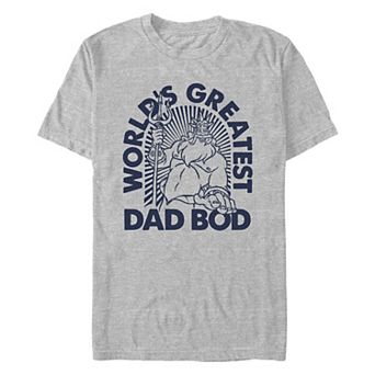 Disney's The Little Mermaid King Triton World's Greatest Dad Bod Men's Graphic Tee