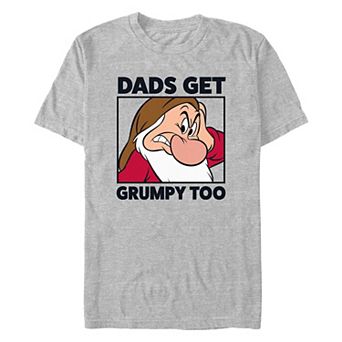 Disney's Snow White And The Seven Dwarfs Dads Get Grumpy Too Men's Graphic Tee