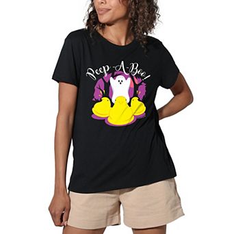 Juniors' Peep A Boo Graphic Tee