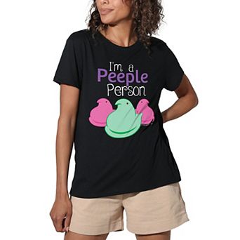 Juniors' Peeps I'm A Peeple Person Graphic Loose Tee