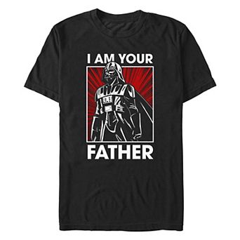 Men's Star Wars Darth Vader I Am Your Father Poster Graphic Tee