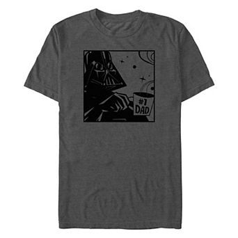 Men's Star Wars Darth Vader Number One Dad Mug Graphic Tee