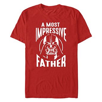 Men's Star Wars Darth Vader A Most Impressive Father Head Shot Graphic Tee