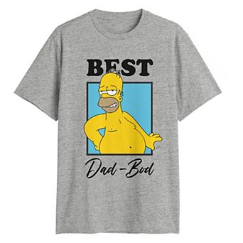 Men's The Simpons Homer Best Dad Bod Graphic Tee