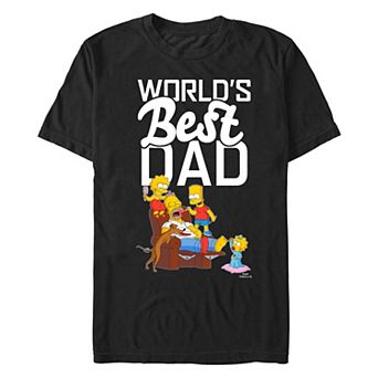 Men's The Simpson's World's Best Dad Scene Graphic Tee