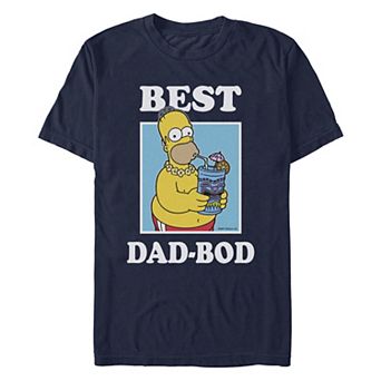 Men's The Simpons Homer Best Dad Summer Bod Graphic Tee