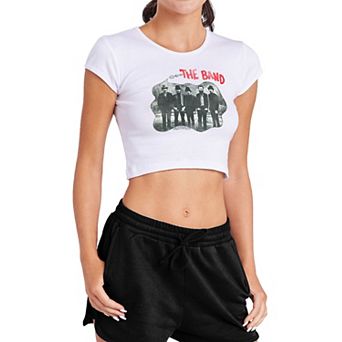 Juniors' The Band I Shall Be Released Baby Rib Crop Top