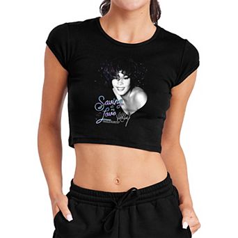 Juniors' Whitney Houston My Love Crop Top
