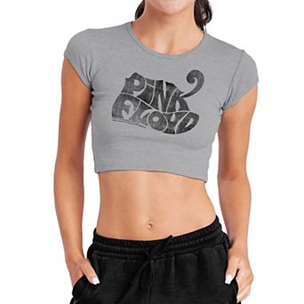 Juniors' Pink Floyd Graphic Crop Top