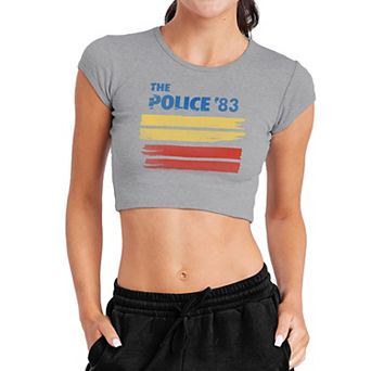 Juniors' The Police 83 Graphic Crop Top