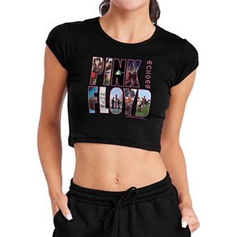 Juniors' Pink Floyd Graphic Crop Top