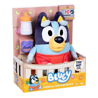 Bluey Cuddle & Care Interactive Plush Toy with 10 Sounds