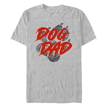 Men's Dog Dad Paw Print Graphic Tee