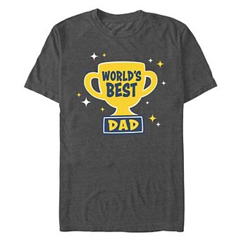 Men's World's Best Dad Trophy Graphic Tee