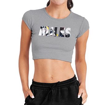 Juniors' Miles Davis Graphic Crop Top
