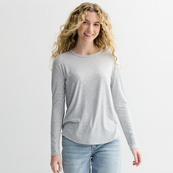 Juniors' SO® Long Sleeve Crewneck Tee