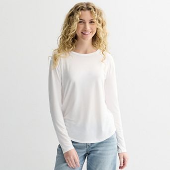 Juniors' SO® Long Sleeve Crewneck Tee